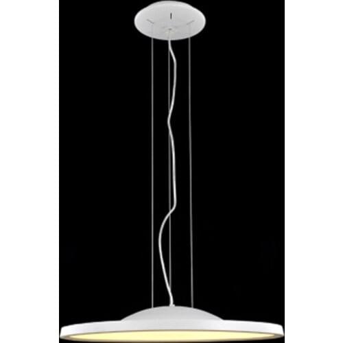 Modern Slim LED Flat Pendant Light Round Ceiling Flat Panel Hanging Lamp Black White Ultra-Thin Suspension Lighting for Office