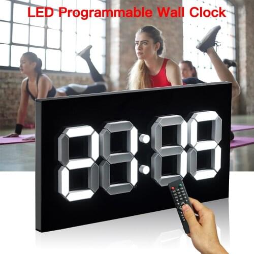 Gym Timer Programable Remote control 14" LED Clock timer Interval Timer Clock Crossfit sports training clock Fitness Wall Clock