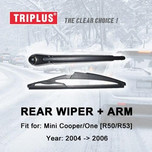 Rear Wiper Arm with Blade for Mini Cooper R50 R53 (2004-2006) 1pc 12" 290mm,Rear Wiper Arm & Rear Wiper Blades