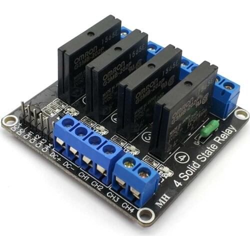 4 Channel 5V DC Relay Module Solid State Low Level G3MB-202P Relay SSR AVR DSP For Arduino Diy Kit
