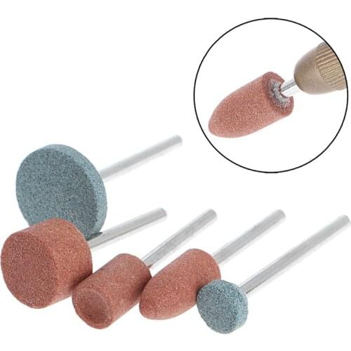 5Pcs 3mm Shank Wheel Head Grinding Polishing Electric Grinder Power Tool