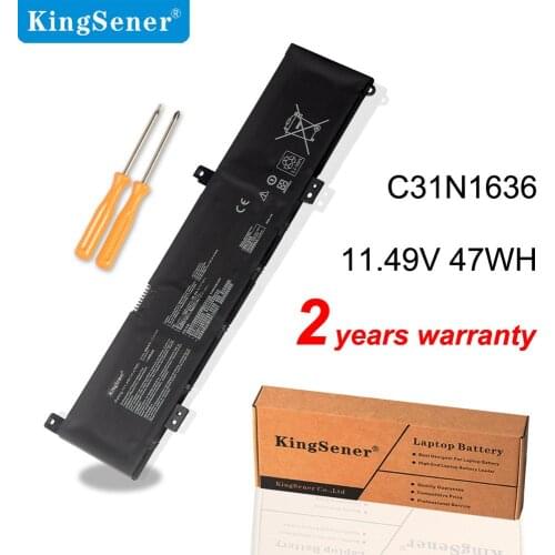 Kingsener C31N1636 Laptop battery For Asus N580VN N580VD NX580V X580V X580VN NX580VD7300 NX580VD7700 Series 11.49V 47WH