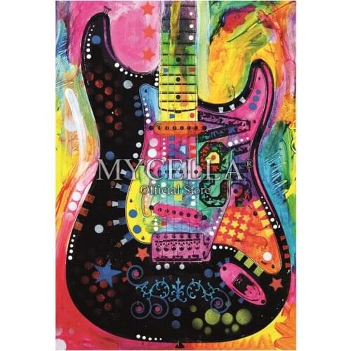 5D DIY Diamond Painting Art Music guitar Gift Full Drill Diamond Embroidery Cross Stitch Wall Stickers Mosaic Home Decor Gifts