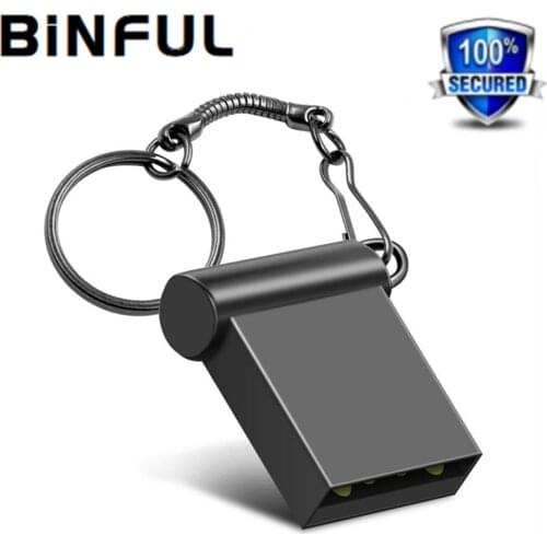 BiNFUL Usb Flash Drive Metal Super Mini Pen Drive 4GB 8GB 16GB 32GB 64GB Flash Memory Card High Speed Pendrive Usb Flash Stick