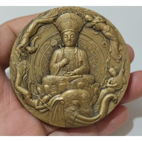 60mm Puxian Bodhisattva Emeishan bronze seal 2015