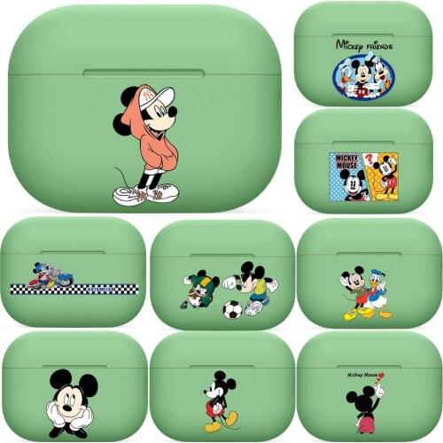 Disney mickey For Airpods pro 3 case Protective Bluetooth Wireless Earphone Cover Air Pods airpod case air pod cases green