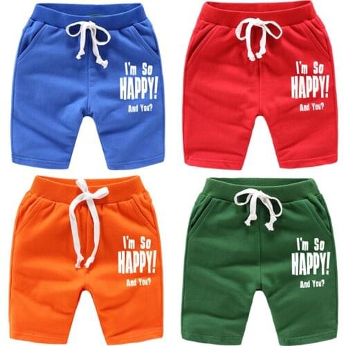 DE PEACH Summer Cotton Baby Boys Shorts Toddler Kids Clothes Children Casual Sports Short Pants Girls Beach Shorts For 1-12Years