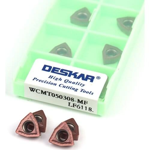 DESKAR WCMX030208 WCMX040208 WCMT050308 WCMT06T308 WCMT080412 MF LF6118High quality U drill insert CNC turning tool cutting tool