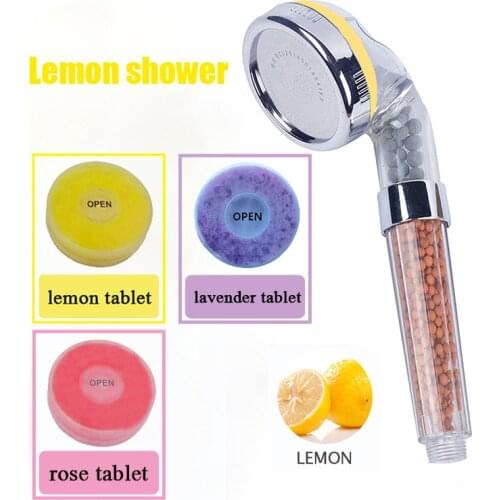 VIP Aroma Shower Head with Vitamin Lemon/Lavender/Rose Filtration with box