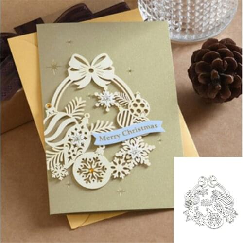 F2TE Christmas Snowflake Metal Cutting Dies Stencil DIY Scrapbooking Album Paper Card