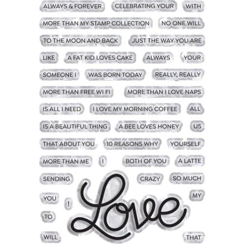 FXL Love Transparent Clear Silicone Stamp/Seal for DIY scrapbooking/photo album Decorative clear stamp