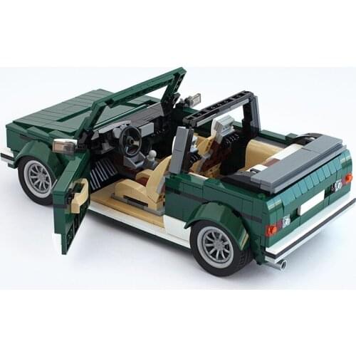 MOC-26778 Golf Car Convertible Racing Car City Racer Famous Car Vehicle Super Diy Kids Toys Model Building Kits Sports High-Tech