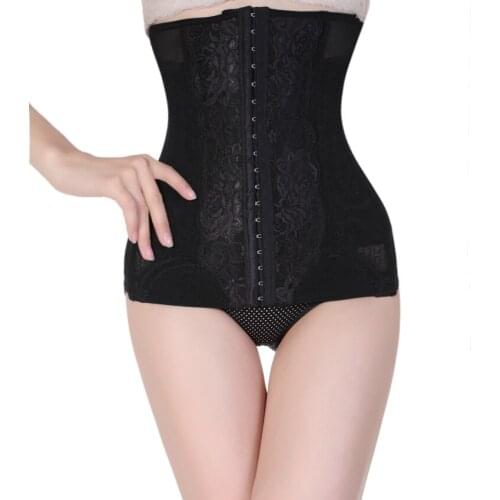 Corsets and bustiers underbust corset body shaper slimming waist tummy belt steel boned corset long plus size black corset belt