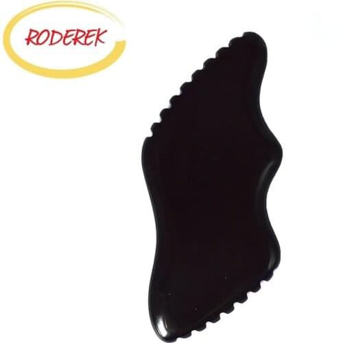 Natural Bian Stone Gua Sha Scraper Gouache Tools for Body Jade Breast Massager