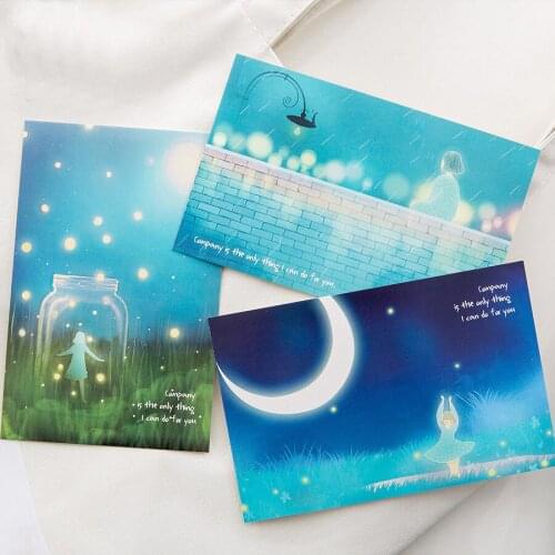 Noctilucence 30pcs there is always light for me card multi-use Scrapbooking party invitation DIY gift card message card postcard