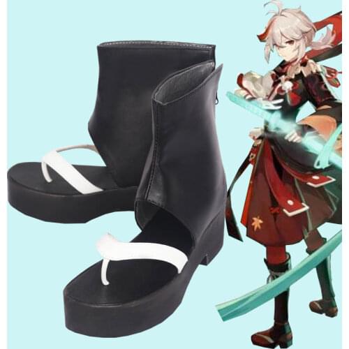 Genshin Impact Kaedehara Kazuha Cosplay Shoes Boots Halloween Costume Accessories Props