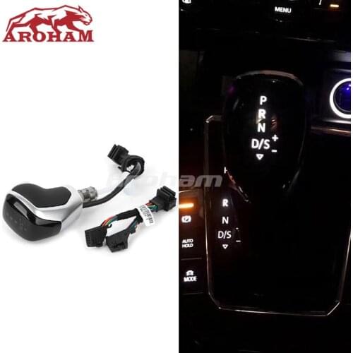 Genuine DSG AT LED Synchronize Electronic Display Gear Shift Knob Shift Lever Handball For Golf 6 Jetta MK5 MK6 Tiguan Polo