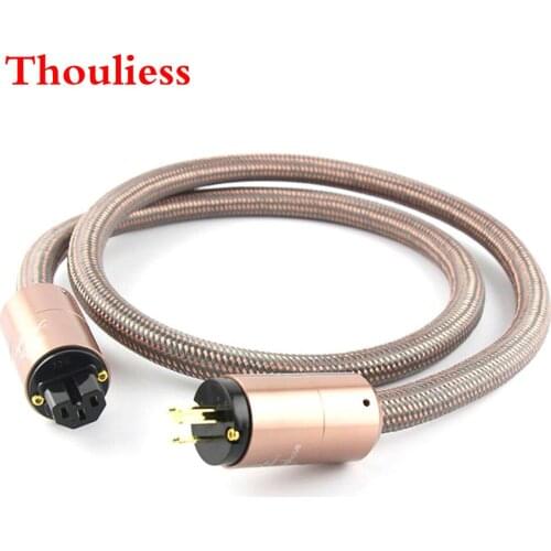 Thouliess HI-End Accuphase Power Cord CD Amplifier Amp US/EU/AU Power Cable HIFI AC Mains Power Cable EU Schuko Power Line Wire