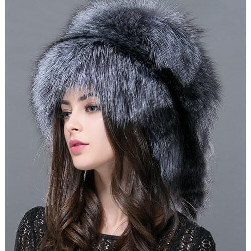 FXFURS Autumn and winter 2020 New Women 's Genuine raccoon dog russian fur hat real fox fur hat dome mongolian hat FXH-161013