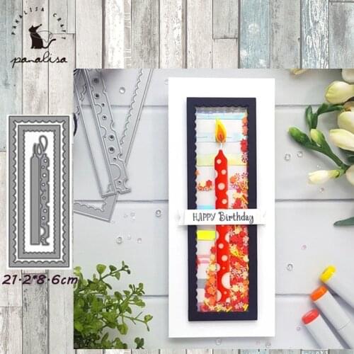 Panalisacraft Birthday Frame Metal Cutting Dies Craft Dies Scrapbooking Card Making Album Embossing Stencil DieCut Decoration