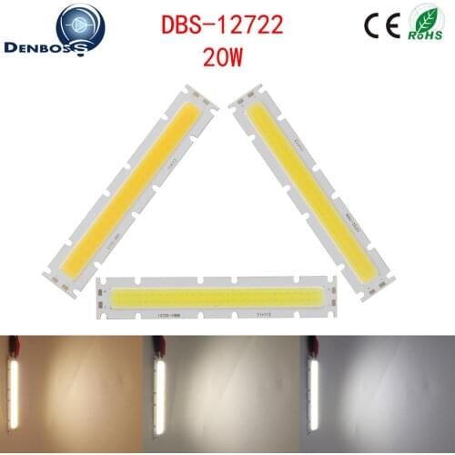 10PCS 127mm 20W LED COB Strip 22mm High Power Light Source COB Hard DIY bulb Module 30-33V DC lamp for Outdoor Downlight