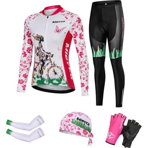 Cycling Clothes 2020 Women Spring Bicicleta Jerseys Mujer Long Sleeve Maillot Ciclismo Hombre Road Bike MTB Clothing Jersey Set