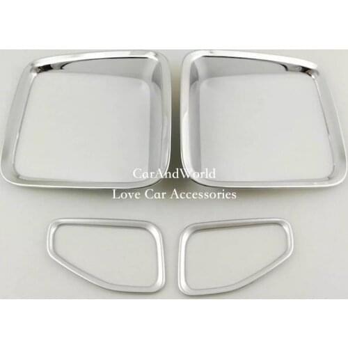 Rear Tail Lights Cover Lamp TailLight Decoration ABS Chrome Stickers For Jeep Renegade 2016 2017-2021 Car-Styling Accessories