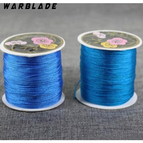1roll/lot Diameter 100M 0.8MM Strong Nylon Knitting Cord Beading Cord Wire String Thread For Bracelet Jewelry WarBLade