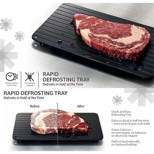 1PC Fast & Easy Defrosting Meat Tray Rapid Thawing Tray For Frozen Food