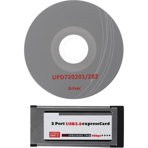 2 Port USB 3.0 Express Card ExpressCard 34mm/54mm Adapter For Laptop