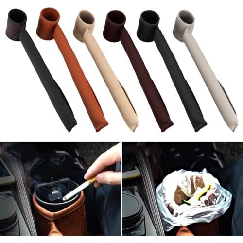 Car Storage Bag Seat Gap Filler Pocket Creative Strip Phone Stand Holder Seats Leak Stopper Pad PU Soft Padding Auto Accessories