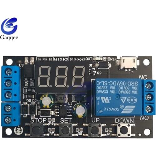 DC5-30V One Relay Module XY-J02 Time Delay Power Cut Off Trigger Delay Cycle Timing Circuit switch