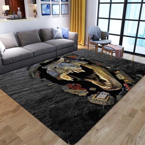 Dinosaur Design 3D Print Carpets For Living Room Bedroom Area Rugs Soft Flannel Antiskid Kids Room Carpet Child Crawl Floor Mats