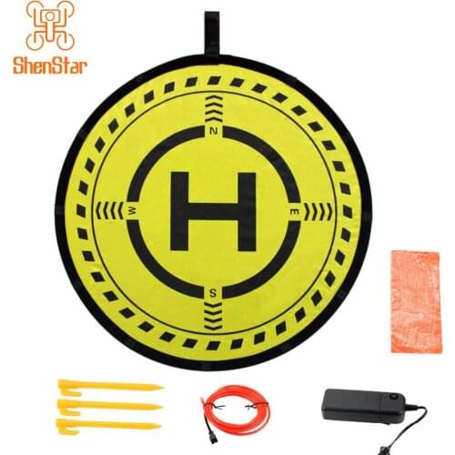 Diameter 70cm 2-Sided Fast-Fold LED Landing Pad Light Parking Aporn Waterproof for DJI Mavic Air/Pro Spark Phantom 3/4 Pro 4Pro
