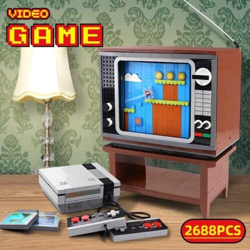 Mould King Creative Toys Building Blocks The Entertainment System Model Assemble Bricks Playing Games Toys Kids Christmas Gifts