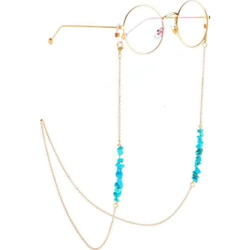 JGL0038 2020 Latest design natural beads Fashion glasses chain hand-made glasses chain reading glasses Europe couple jewelry