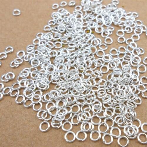 Top Quality 5MM 1000pcs/Lot 925 Silver color Open Jump Ring For DIY Jewelry Findings Wholesale Jump ring