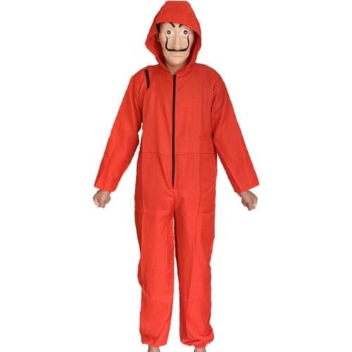 La Casa De Papel Salvador Dali Cosplay Costume Halloween Carnival Party Money Heist The House Parent-child Fancy Dress