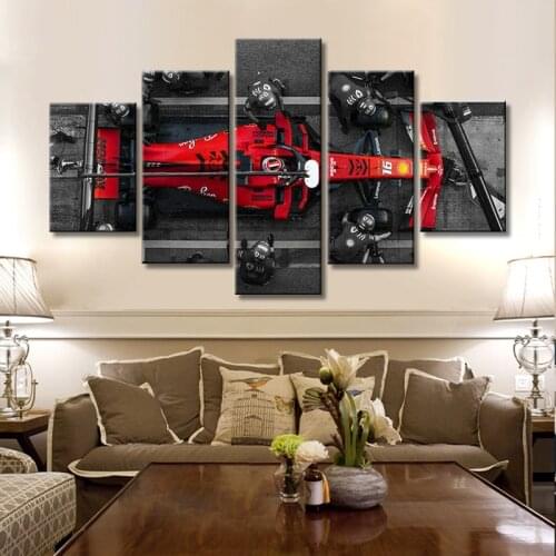 HD Printed 5 Panel Modular Pictures luxury Car Poster Painting On Canvas Wall Art Framework Home Decorative Room Decoration