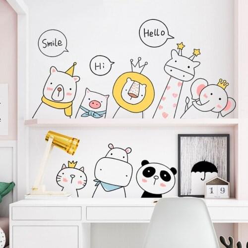 Cartoon Style Wall Stickers Kids Room Nursery Decoration Door Stairway Aesthetic Self-adhesive Decal PVC