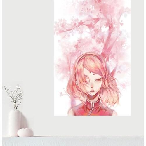 Custom High Quality Sakura Fanfic Canvas Painting Wall Canvas Poster Cloth Print DIY Fabric Poster