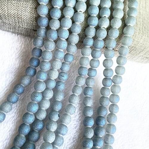 New 6/8mm Austrian Frosted Matt Crystal Glass Beads Loose Spacer Beads Handmade for Jewellery Making DIY Bracelet Necklace #14