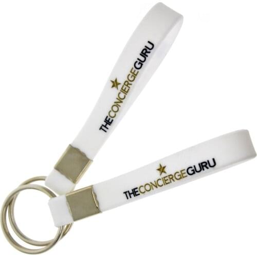 OneBandaHouse Custom Logo Silicone Wristband Keyholder