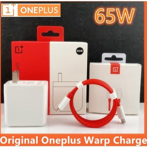 Original Oneplus 8T Warp Charge 65w Power Adapter Quick Charger 6A Type C To Type C Cable For OnePlus 9 pro 9R 8T 8 nord n100