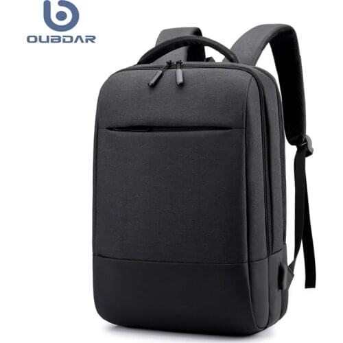 OUBDAR 2020 New Anti Theft Men 14 Inch Laptop Backpacks School Fashion Travel Male Mochila Feminina Women Schoolbag USB Charging