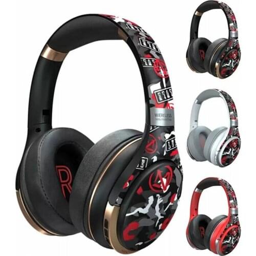 Foldable Wireless Headset Bluetooth Headphones Subwoofer Bass Surround Headsets Noise Reduction Earphone