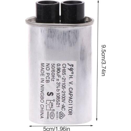M7DF AC 2100V Microwave Oven High Voltage HV Capacitor 0.90μF Replacement Universal