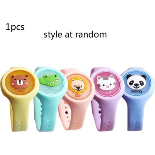 Luminous Mosquito Repellent Bracelet Baby Kids Cartoon Plant Anti Mosquito Watch New Dropship