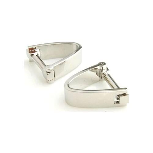 Siver Folded V Shape Cufflink Cuff Link 15 Pairs Wholesale Free Shipping