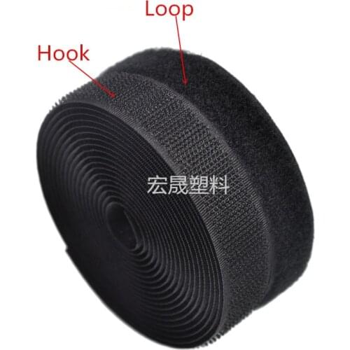 1Meters/pair 16/20/25/38/50/100mm adhesive Hook and Loop fastener Tape No Glue adhesive Sewing-on strips Magic tape